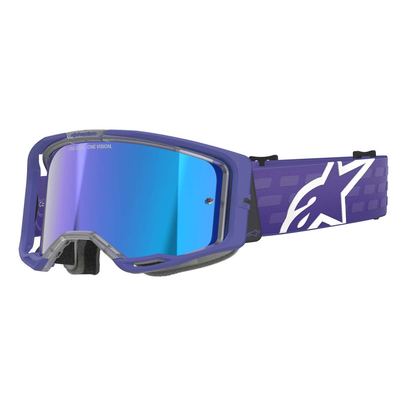 Masque cross Alpinestars Vision 8 Corp purple â   Iridium Blue