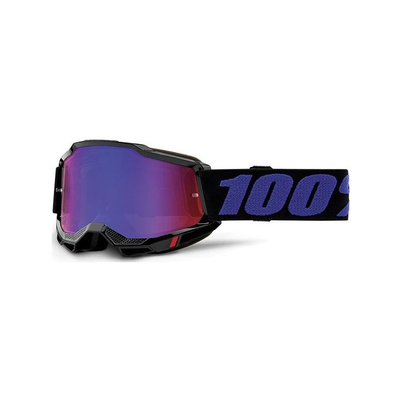 Masque cross enfant 100% Accuri 2 Moore - écran iridium rouge/bleu