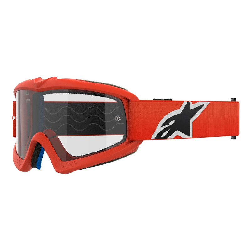 Masque cross enfant Alpinestars Vision Youth Corp orange – Clear