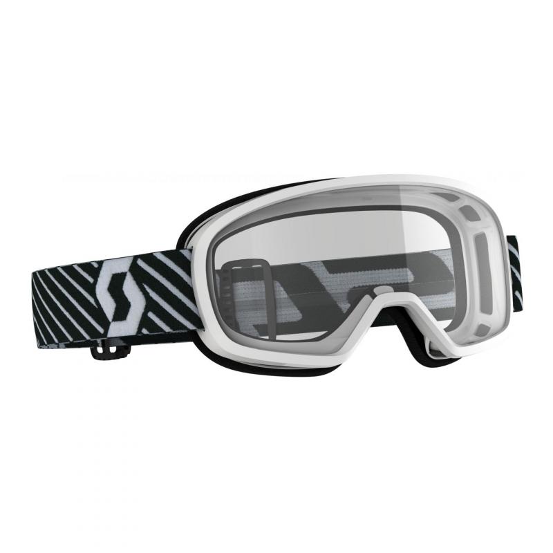 Masque cross enfant Scott Buzz MX blanc- écran transparent
