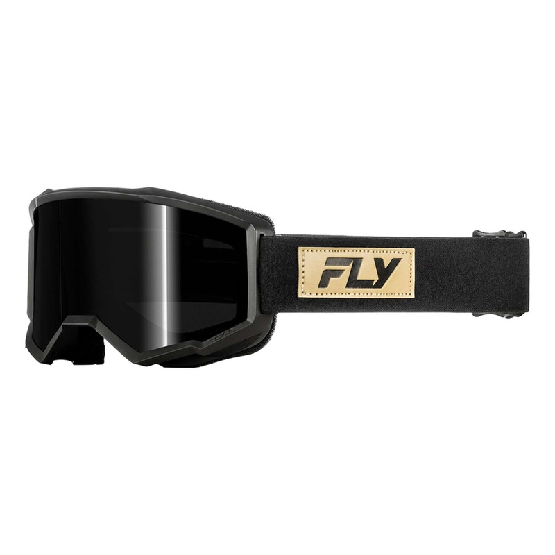 Masque cross Fly Racing Focus black/tan – Ecran smoke