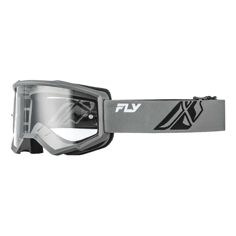 Masque cross Fly Racing Focus grey/black – Ecran clear