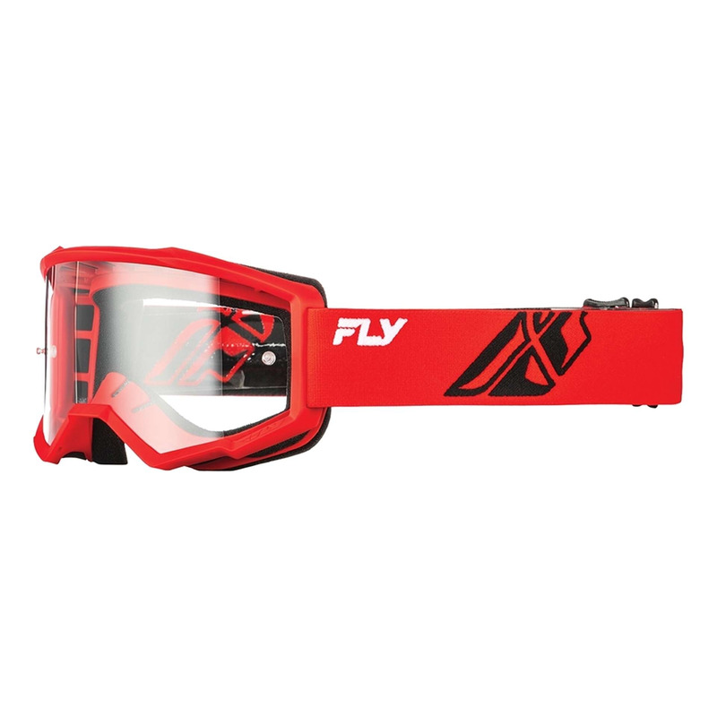 Masque cross Fly Racing Focus red/black â   Ecran clear