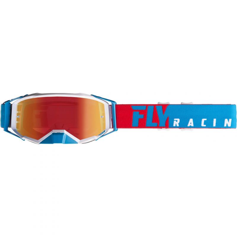 Masque cross Fly Racing Zone Pro 2019 bleu/rouge