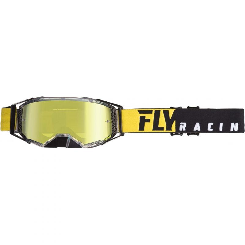 Masque cross Fly Racing Zone Pro 2019 noir/jaune fluo