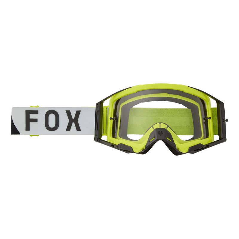 Masque cross Fox Racing Airspace Tine yellow fluo â   Smoke
