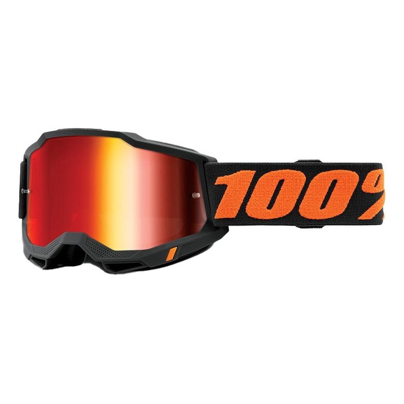 Masque cross Junior 100% Accuri 2 Chicago écran iridium rouge