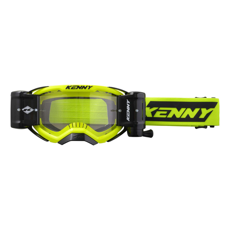 Masque cross Kenny Performance Roll-Off neon yellow