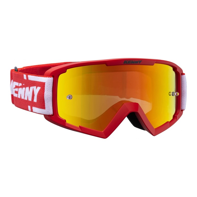 Masque cross Kenny Track + Kid rouge écran iridium