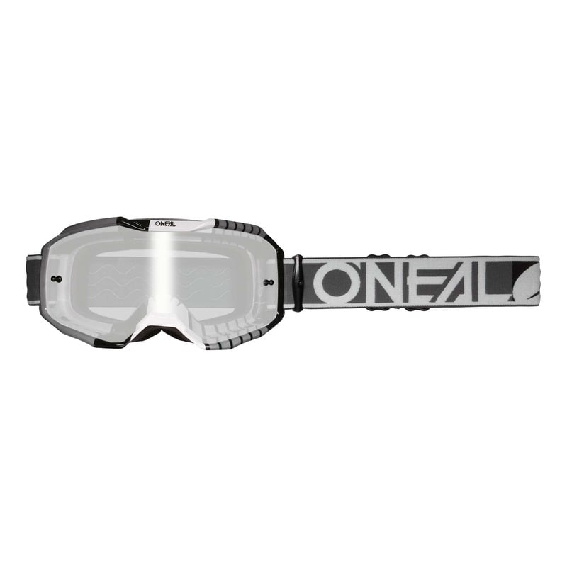 Masque cross O’Neal B-10 Duplex V.24 gris/blanc/noir – iridium argent