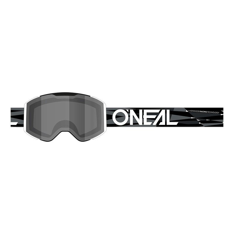Masque cross O’Neal B-33 Ictus black/white – écran gray