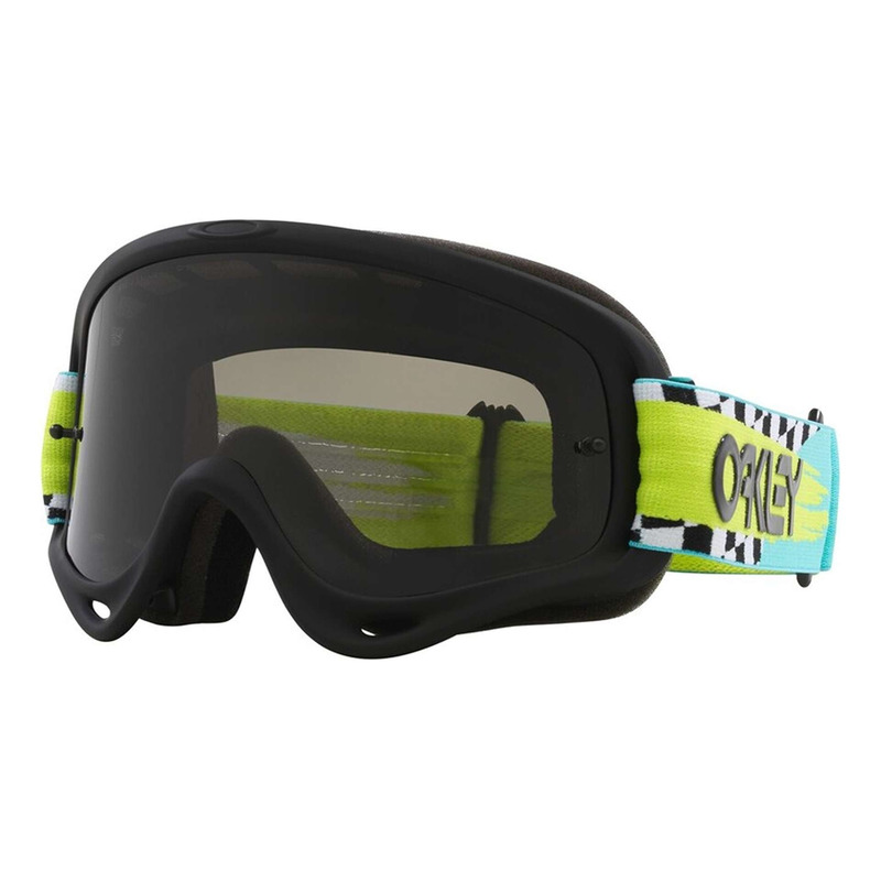 Masque cross Oakley O-Frame MX Teal Checks – dark grey