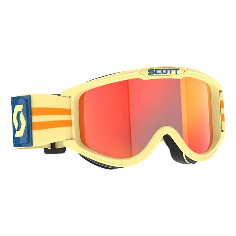 Masque cross Scott 89X Era beige|écran iridium orange