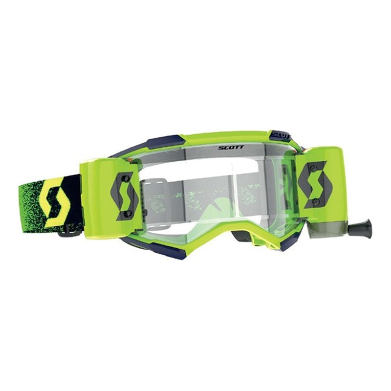 Masque cross SCOTT Fury WFS vert fluo - écran clair