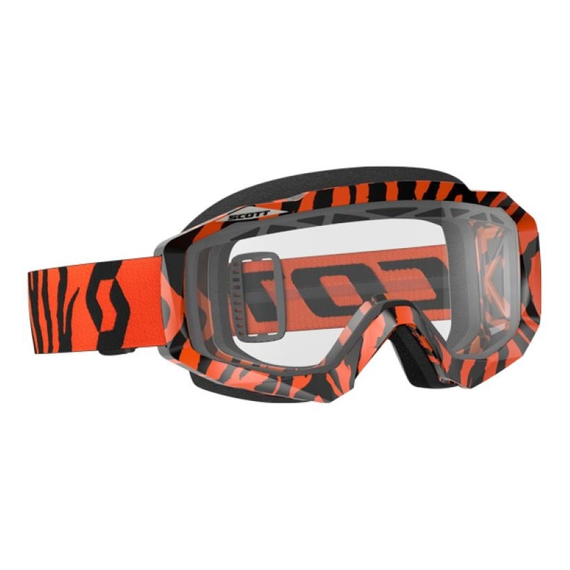 Masque cross Scott Husthe MX Enduro noir/orange fluo écran clair