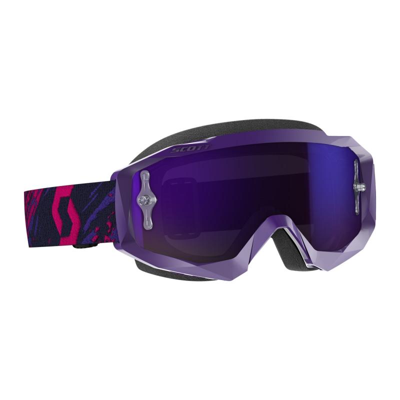 Masque cross Scott Hustle X MX violet/rose – écran chrome violet