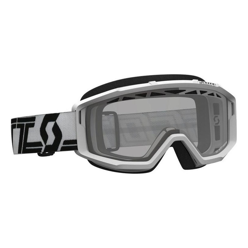 Masque cross Scott Primal Enduro blanc/noir – écran clair