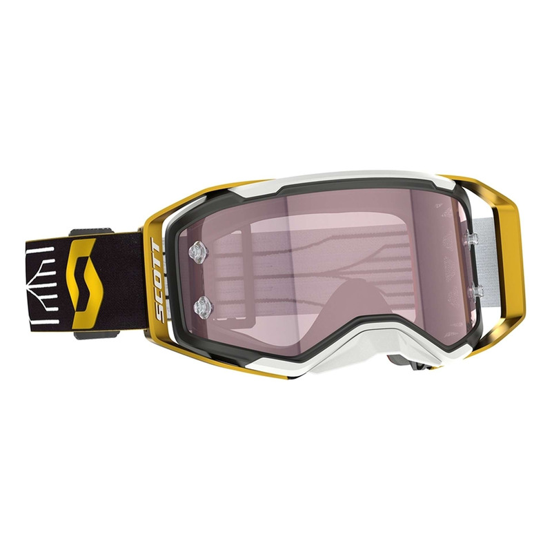 Masque cross Scott Prospect 2.0 AMP black/gold – Écran rose works