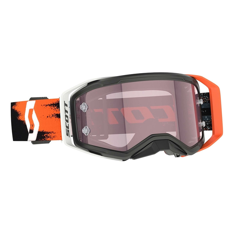 Masque cross Scott Prospect 2.0 AMP black/neon orange – Écran rose works
