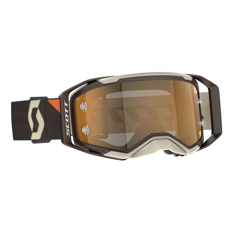 Masque cross Scott Prospect 2.0 AMP Chrome deep brown/beige– iridium or