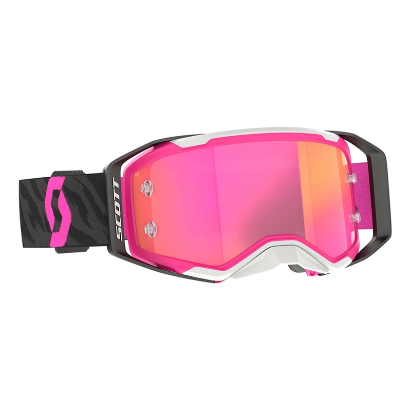 Masque cross Scott Prospect 2.0 zebra black/rose – Écran rose chrome works