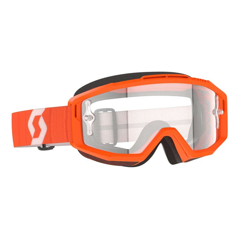 Masque cross Scott Split OTG orange - écran clair