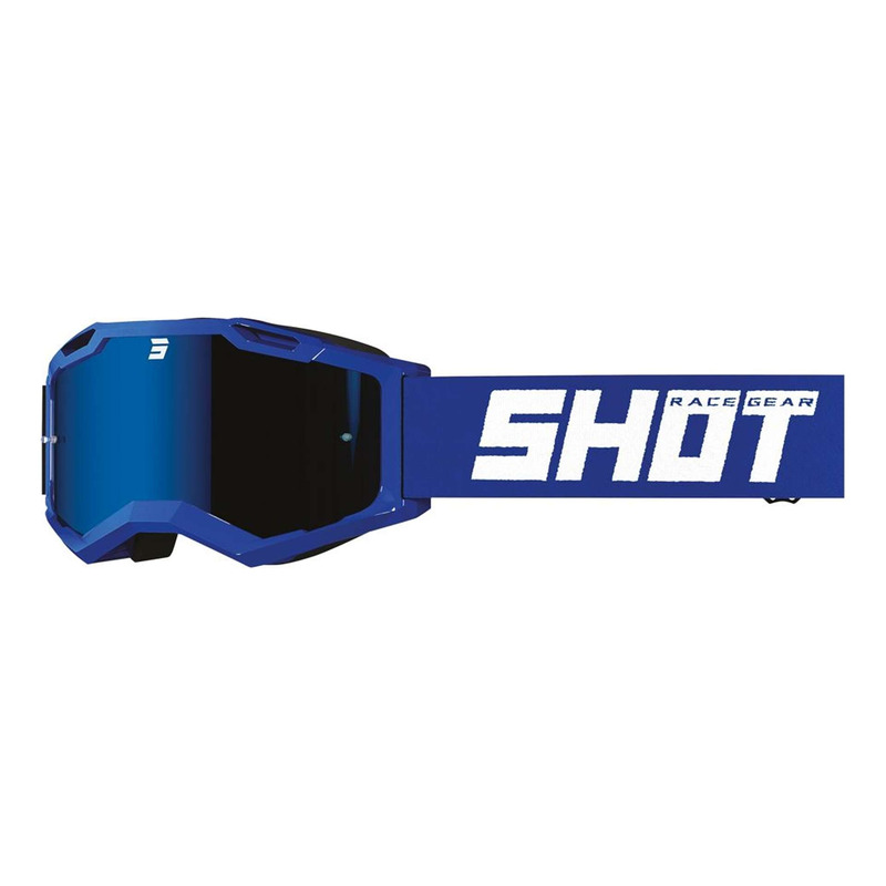 Masque cross Shot Assault 2.0 Solid iridium blue reflex glossy