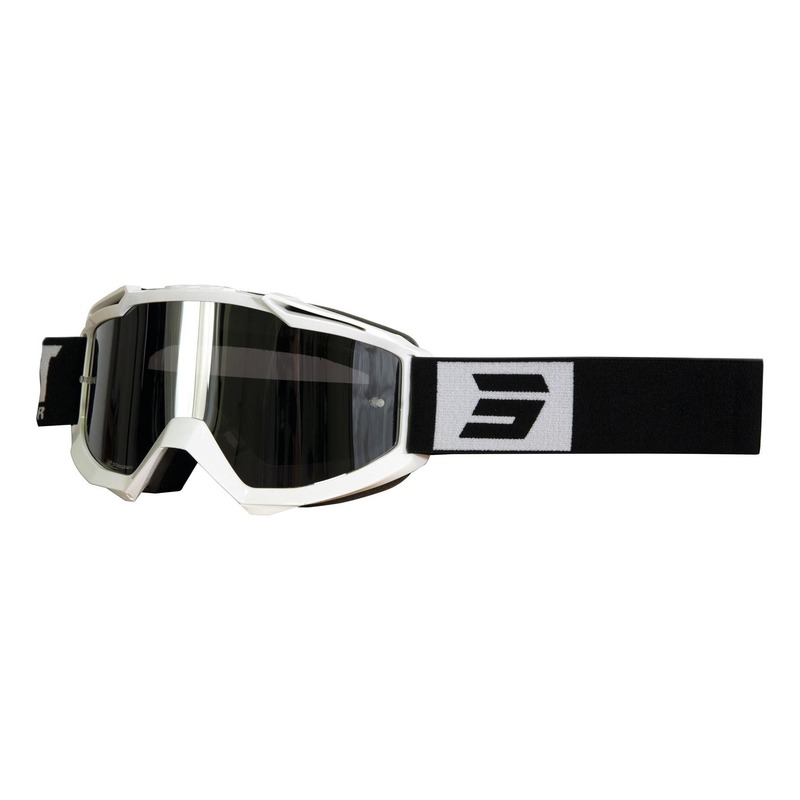 Masque cross Shot Iris Fashion brillant blanc/noir