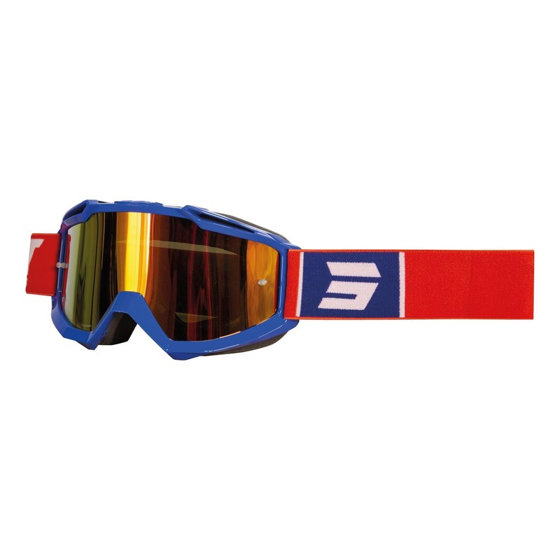 Masque cross Shot Iris Fashion brillant navy/rouge