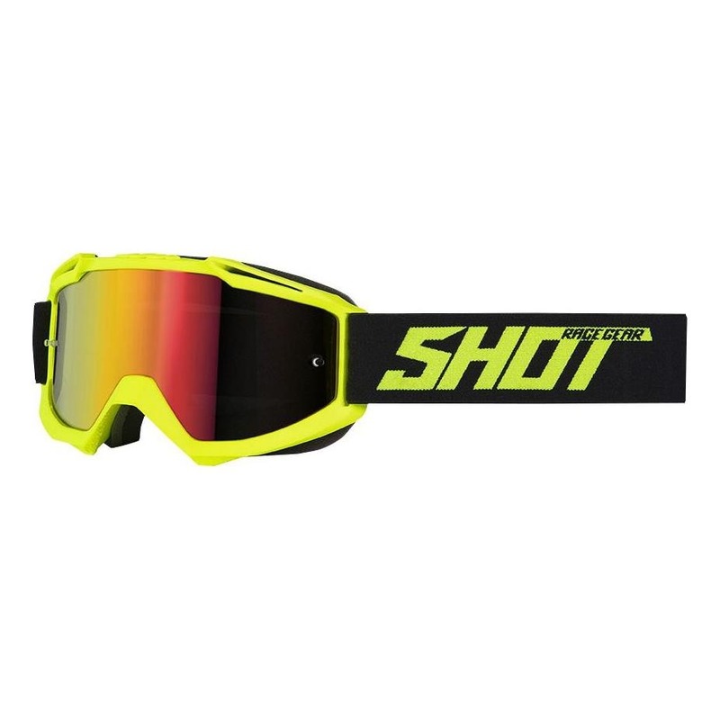Masque cross Shot Iris Solid mat jaune fluo