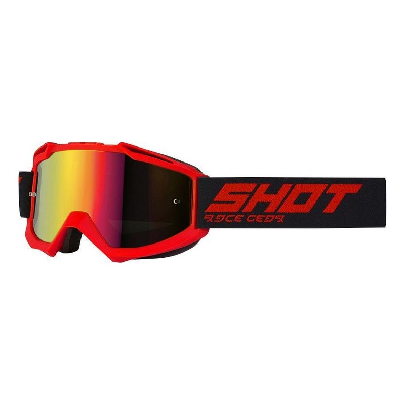 Masque cross Shot Iris Solid mat rouge