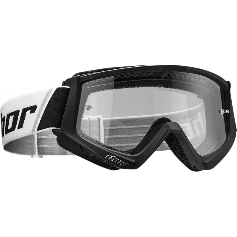 Masque cross Thor Combat blanc/noir