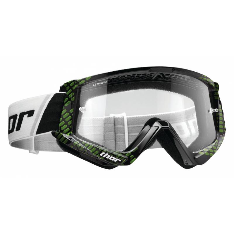 Masque cross Thor Combat Cap noir/vert