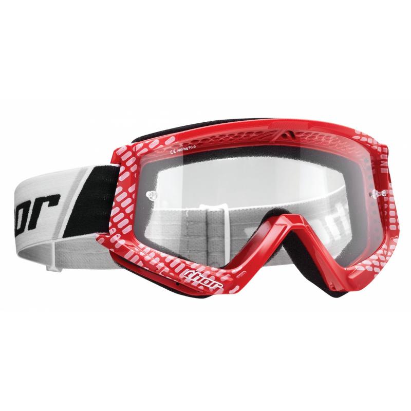 Masque cross Thor Combat Cap rouge/blanc