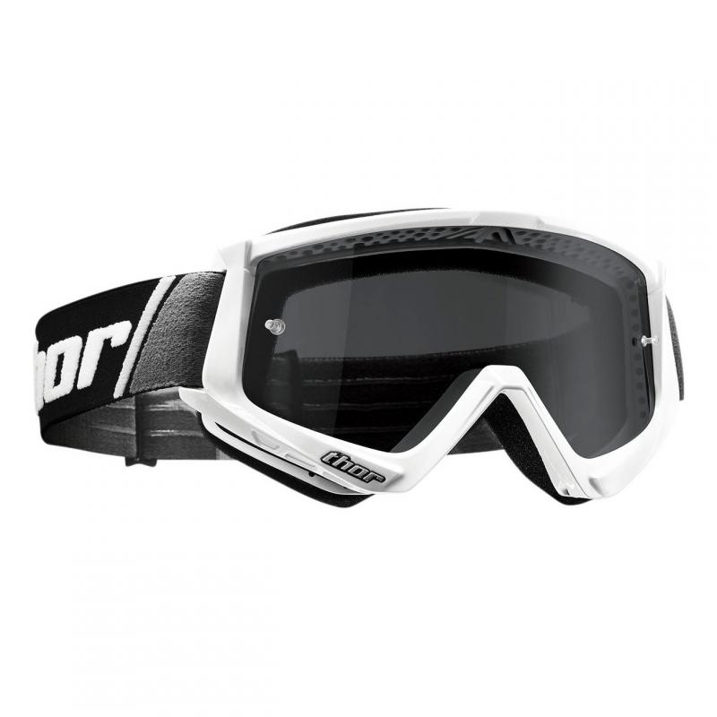 Masque cross Thor Combat Sand blanc/noir