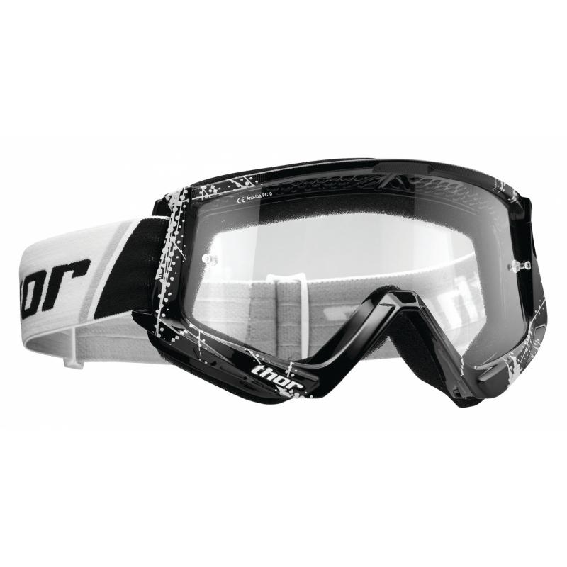Masque cross Thor Combat Web noir/blanc