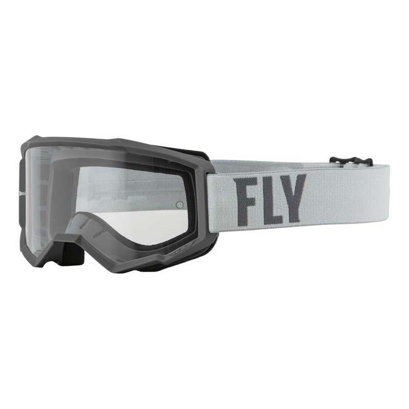 Masque enfant Fly Racing Focus gris- écran transparent