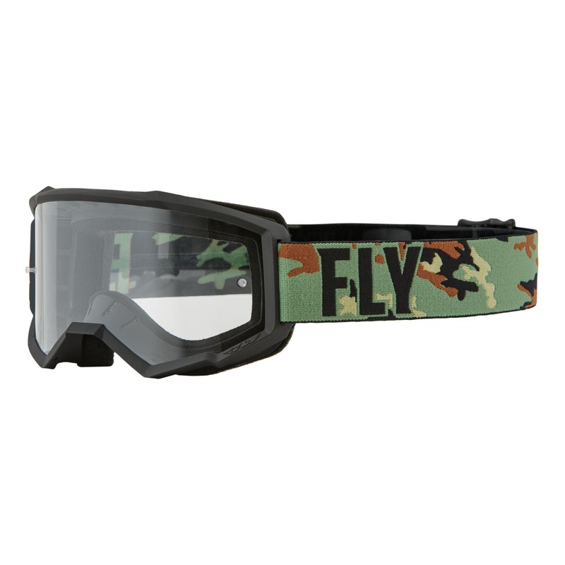 Masque Fly Racing Focus vert/camouflage/noir- écran transparent