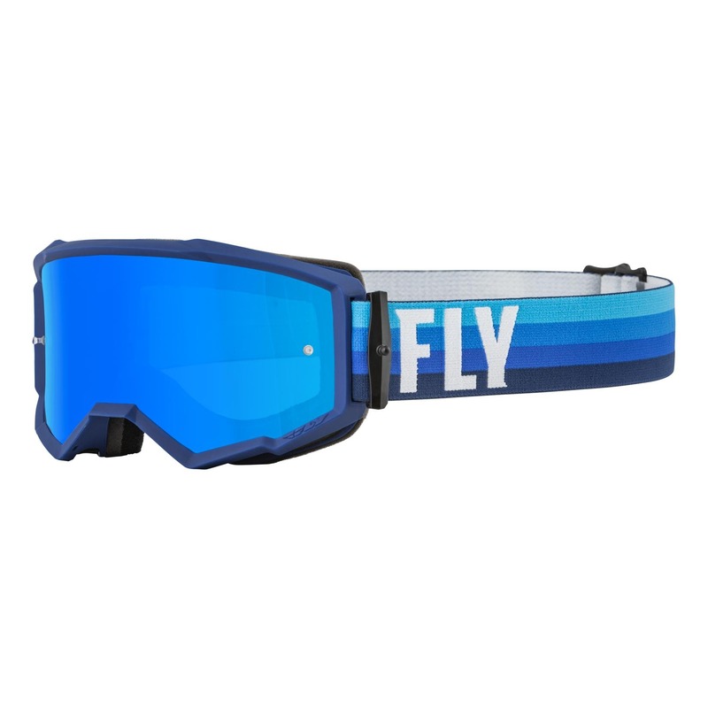 Masque Fly Racing Zone noir/bleu- écran iridium bleu/fumé