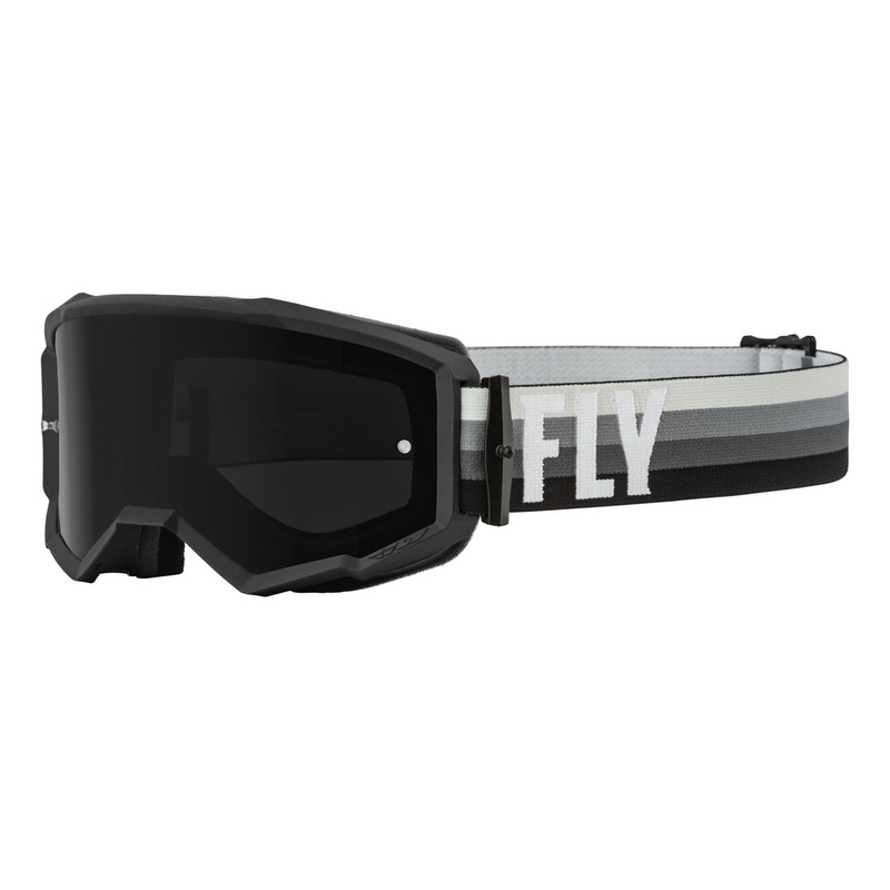 Masque Fly Racing Zone noir/gris- écran fumé foncé
