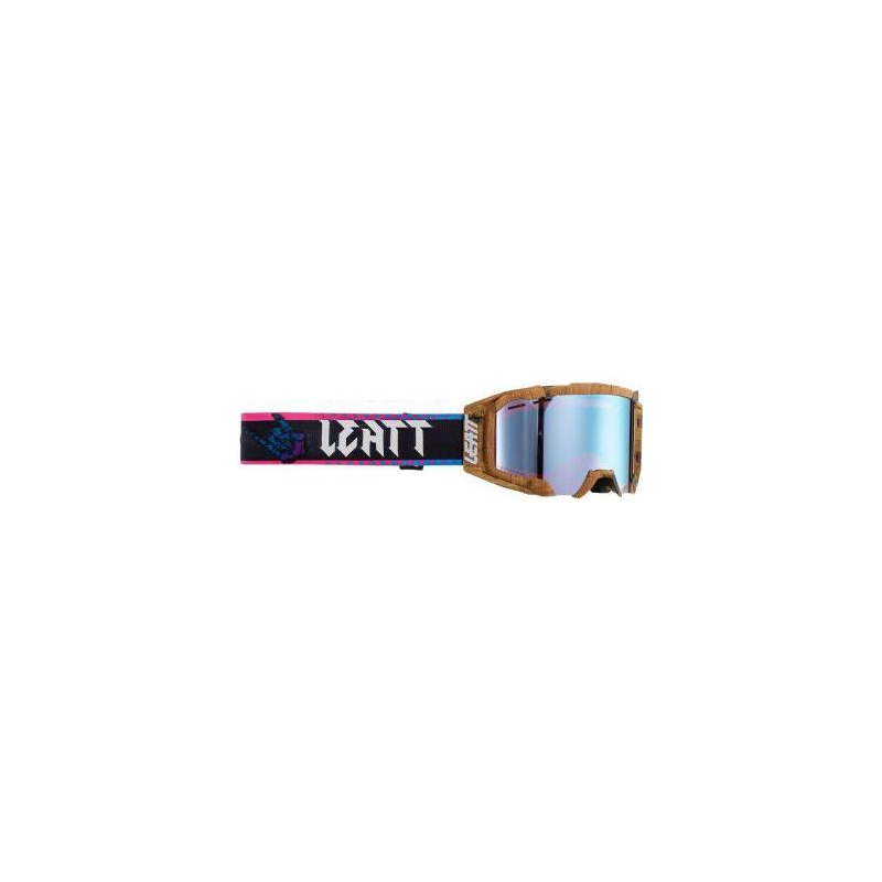 Masque Leatt Velocity 5.0 Iriz Wood rose/bleu - Écran bleu 26%