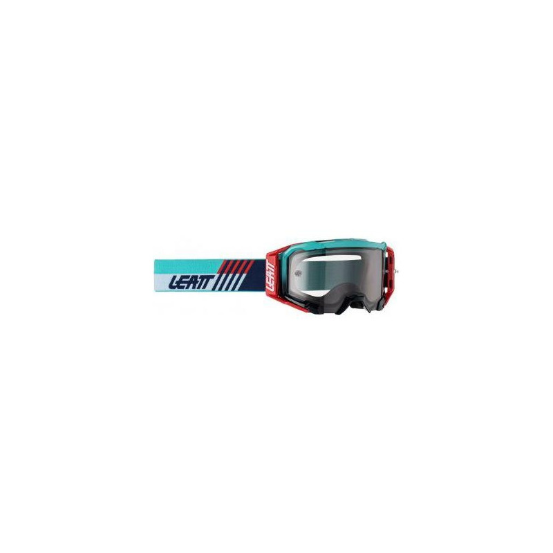 Masque Leatt Velocity 5.5 bleu/rouge/blanc - Écran gris clair 58%