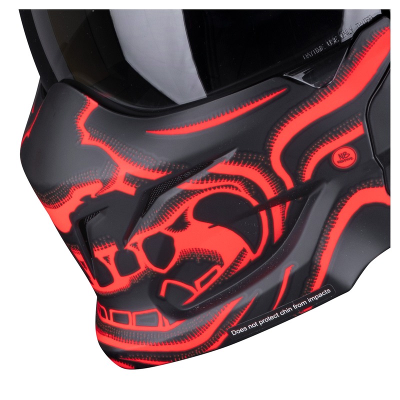 Masque Scorpion Exo-Combat Evo Samurai noir/rouge mat
