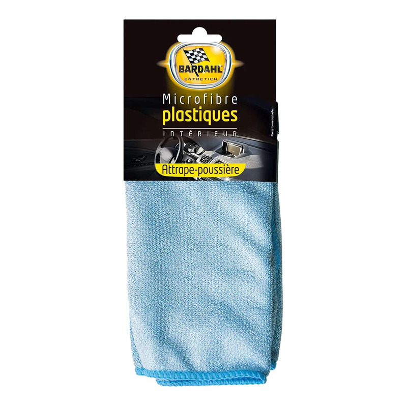 Microfibre Bardahl bleue spéciale plastique