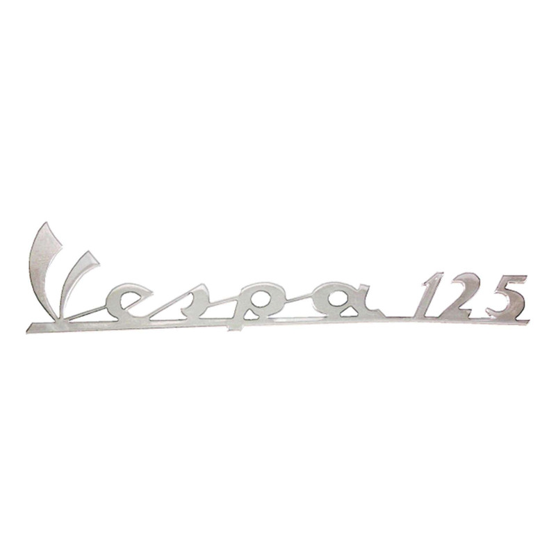 Monogramme RMS aluminium argent brillant Vespa 125