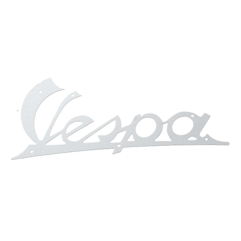 Monogramme RMS aluminium argent chromé 140x60 Vespa