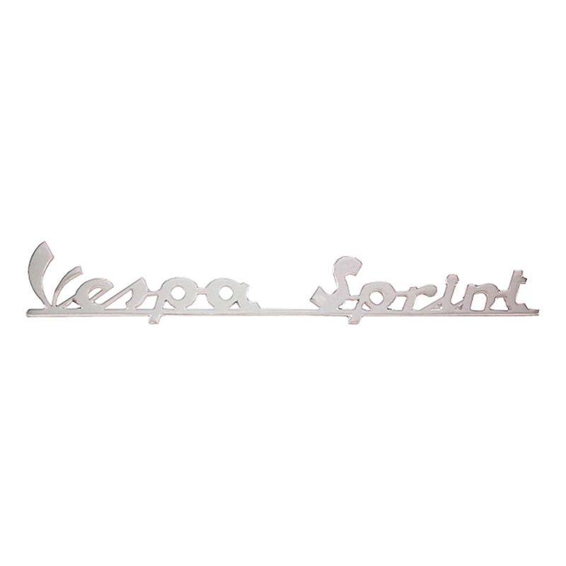 Monogramme RMS aluminium argent chromé Vespa Sprint