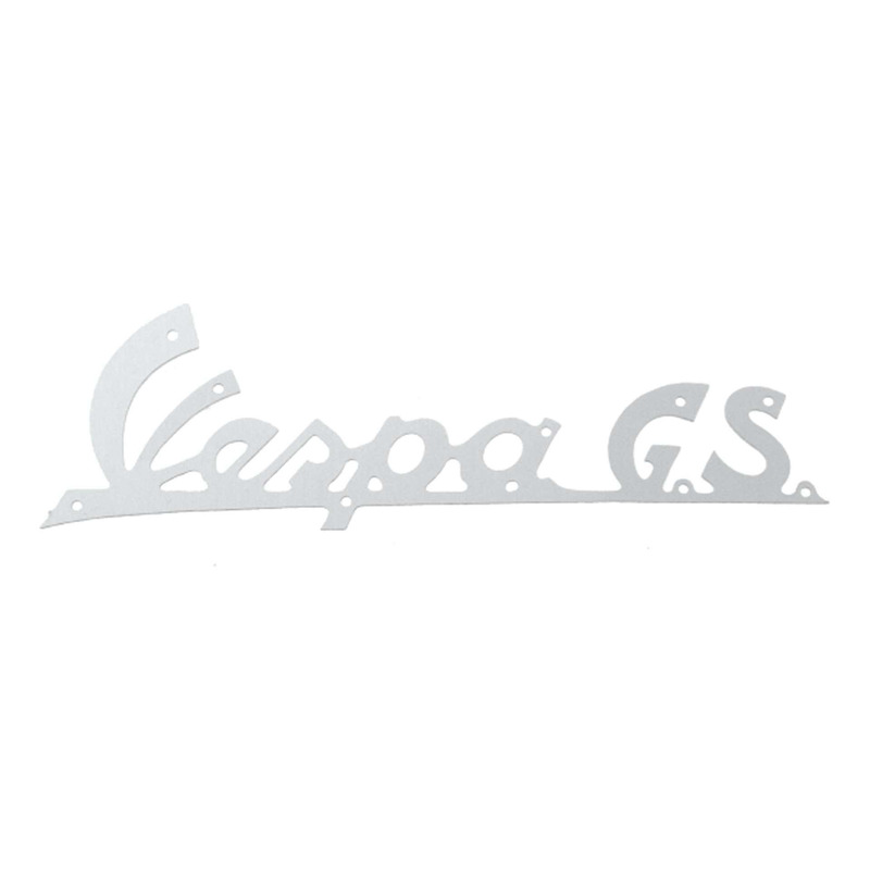 Monogramme RMS aluminium argent chromé Vespa GS