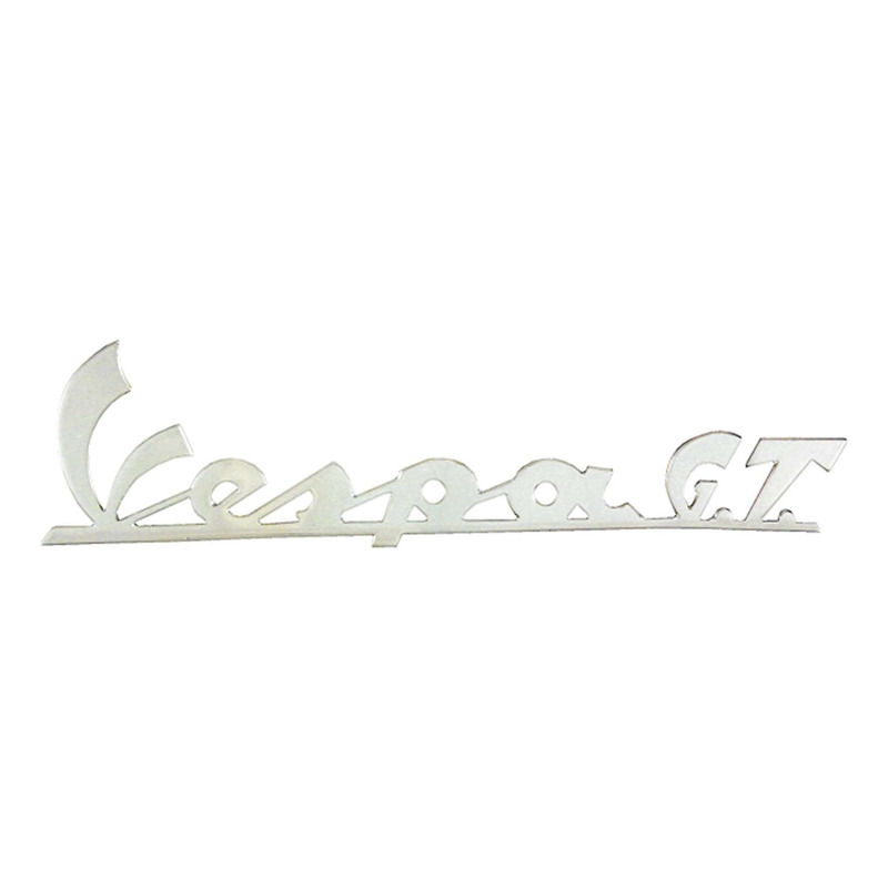 Monogramme RMS aluminium argent chromé Vespa GT