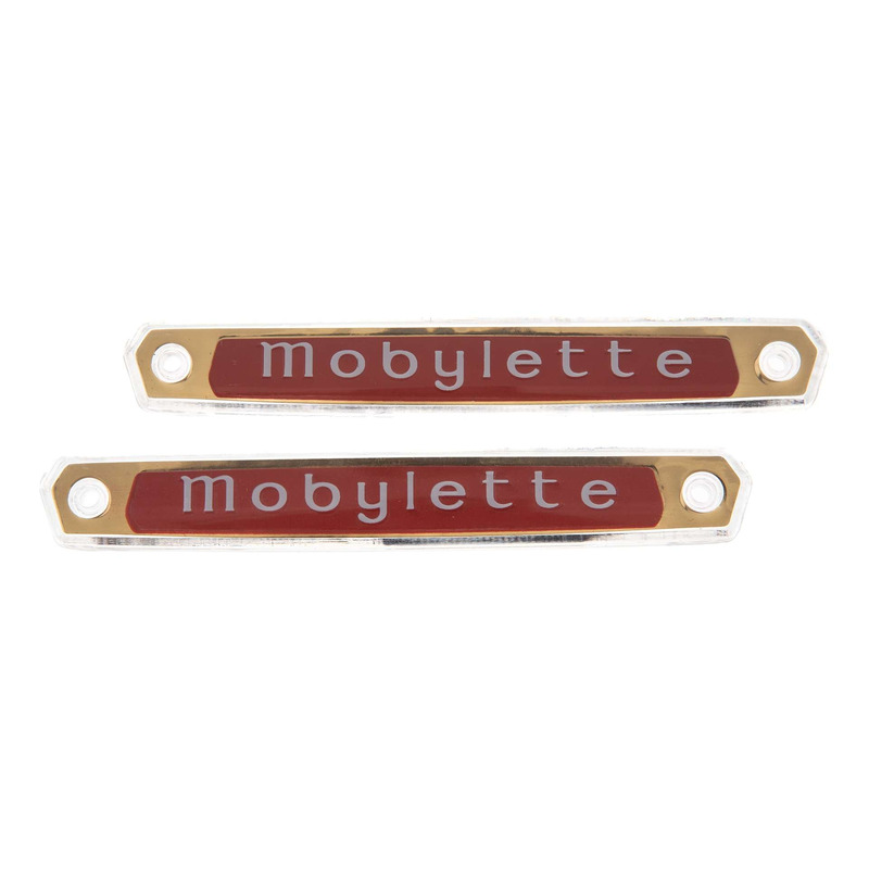 Monogrammes Mobylette rouge/or/blanc Motobécane/Motoconfort